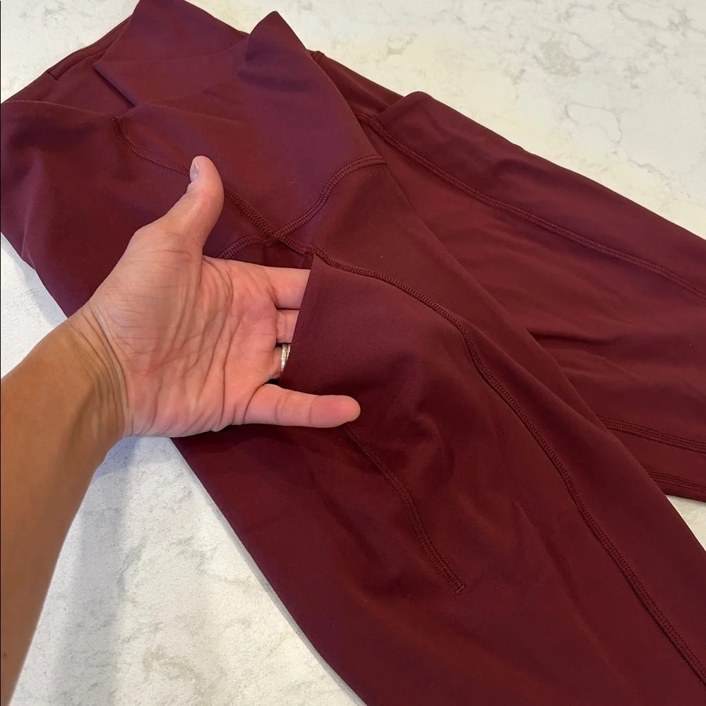 Lululemon Side Pocket Crop High Waist Leggings 22